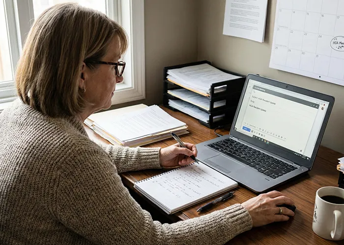 hoa communication plan